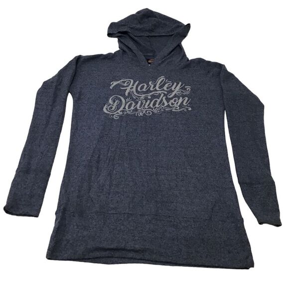 Harley-Davidson Hoodie Dazzled Light Weight Fleece Pullover Size XSmall - Picture 2 of 9